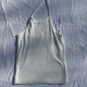GAP White Textured Camisole Top